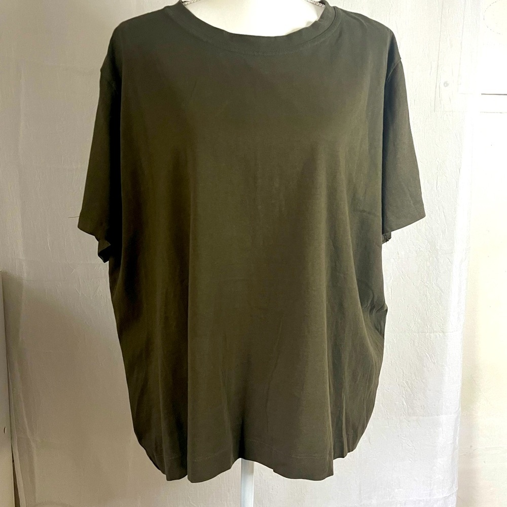 Short-sleeved Causal blouse - Khaki green- Ladies | H&M